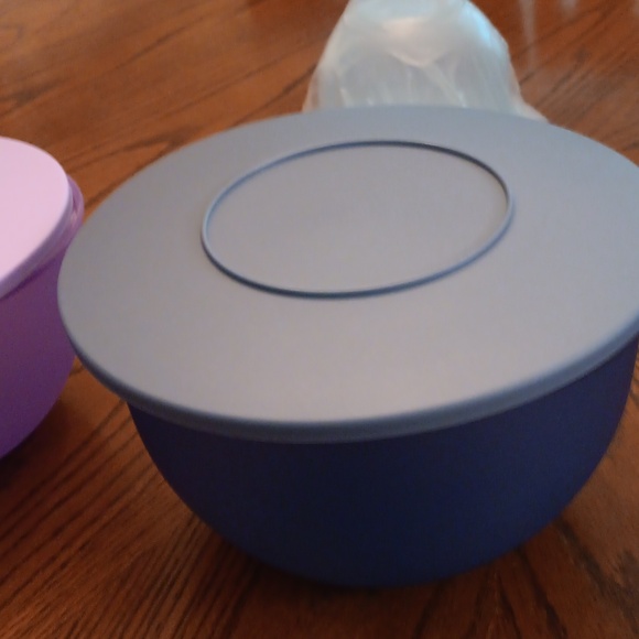 Tupperware Impressions Purple and Blue Bowls Set/3 - Picture 6 of 8